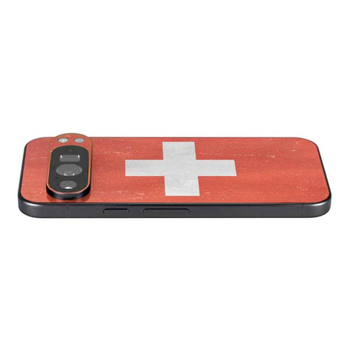Switzerland Flag Distressed Pixel 9 Pro XL Skin